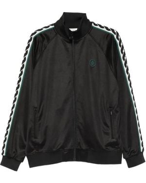 Drole de Monsieur Logo-Patch Side-Stripe Jacket - Black