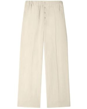 Sandro Elastic-Waistband Pants - Natural