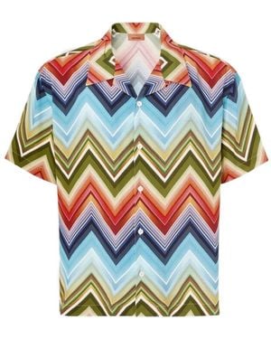 Missoni Zigzag Pattern Shirt - Blue