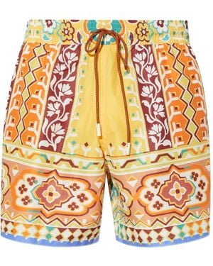 Etro Costume Da Bagno Con Stampa - Arancione