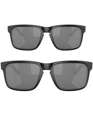 Oakley Holbrook Rectangle-Frame Sunglasses - Gray