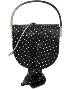 Aquazzura Micro Bow Tie Tote Bag - Black
