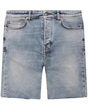 Ksubi Short Chopper À Bords Francs - Bleu