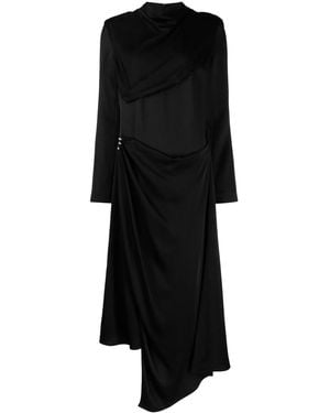 Givenchy Crystal-Embellished Satin Midi Dress - Black