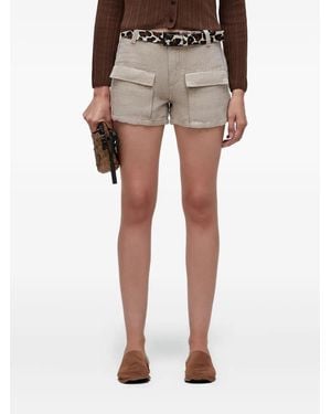 Osklen リネン カーゴショーツ - ナチュラル