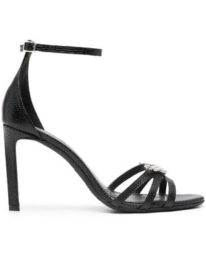 Zadig & Voltaire Amee Wing Court 90Mm Leather Sandals - Black