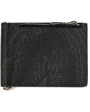 Etro Arnica Bifold Card Holder - Black