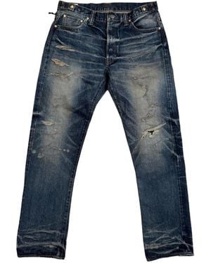 Mastercraft Union Edo Aza Repaired Jeans - Blue