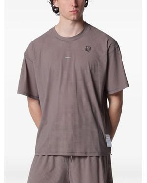 Satisfy Perforiertes Space-O T-Shirt - Grau