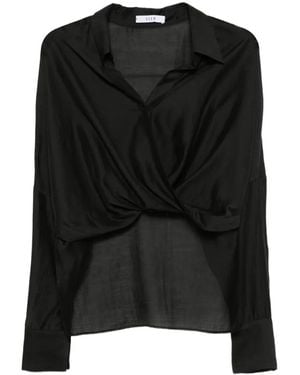 ELEH Blouse À Design Cache-Cœur - Black