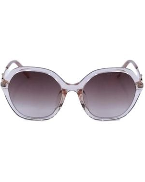Marc Jacobs Logo-Plaque Sunglasses - Purple