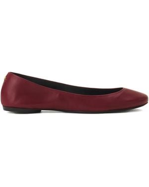 Lanvin Leather Ballet Flats - Red