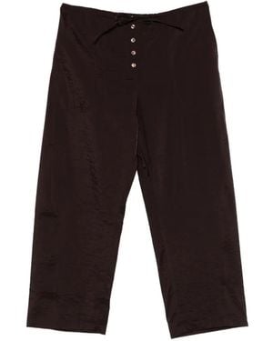 Studio Nicholson Hera Button Tie Trousers - White