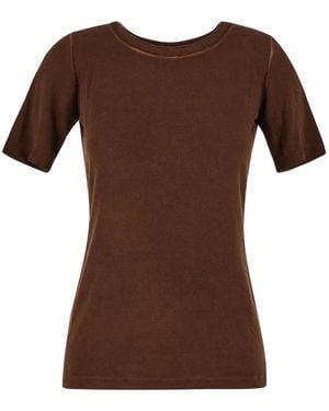 Uma Wang Fein Gestrickter Pullover - Braun