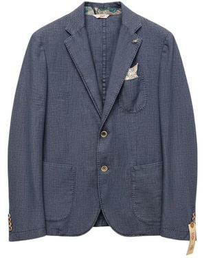 Bob Single-Breasted Blazer - Blue