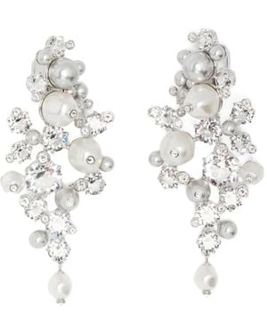 Swarovski Pendientes Constella con detalles de cristales - Blanco