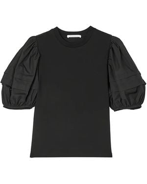 Cecilie Bahnsen Puff-Sleeve T-Shirt - Black