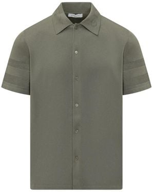 Givenchy Camisa De Punto Con Detalles De Malla - Verde
