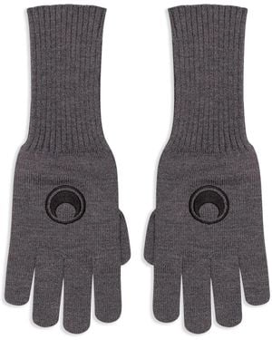 Marine Serre Lunghi Gloves - Gray