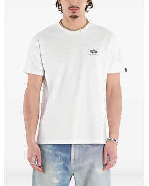 Alpha Industries Heritage Graphic-Print T-Shirt - White