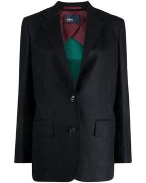 Kolor Knitted-Back Single-Breasted Blazer - Black