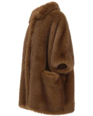 BB COUTURE Farrah Faux-Fur Coat - Brown