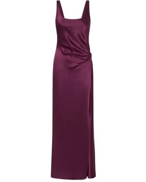 Anna Quan Drapiertes Etta Kleid Mit Schlitz - Lila