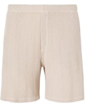 Missoni Short À Motif Pied-De-Poule - Natural