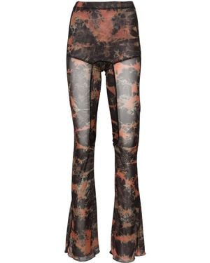 KNWLS Pantaloni Halcyon Acid Flame Con Stampa - Grigio