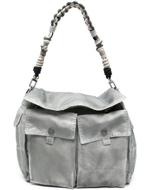 Feng Chen Wang Braided-Strap Shoulder Bag - Gray