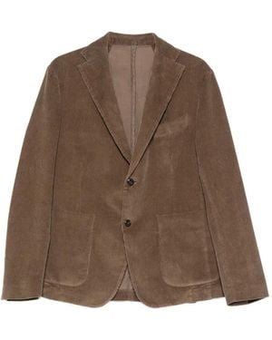 Original Vintage Style Klassische Cordjacke - Braun