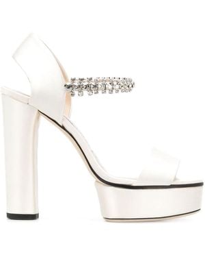 Jimmy Choo Santina 125 Sandals - White