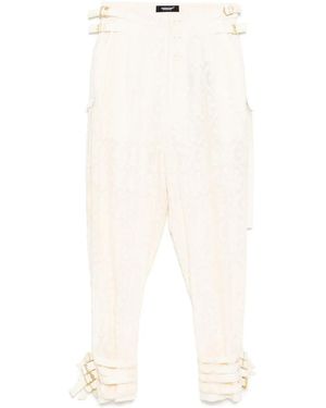 Undercover Embroidered Trousers - White