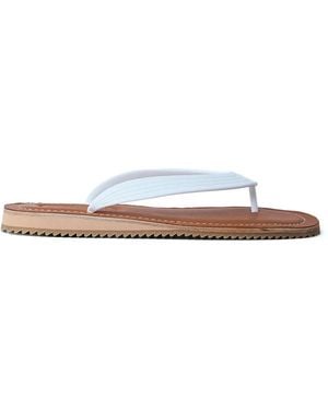 Miu Miu Chanclas Texturizadas - Blanco