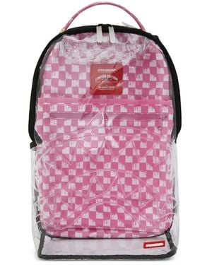 Sprayground Karierter Rucksack - Pink