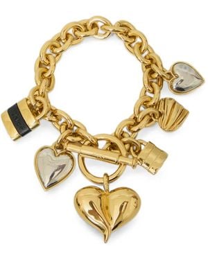 Chloé Paddington Heart-Charm Bracelet - Metallic
