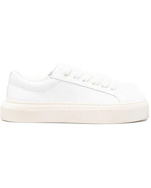 Cole Buxton The Wilson Low-Top Platform Trainers - White