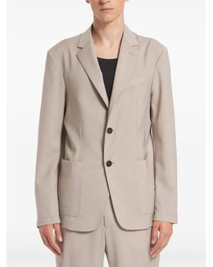 Barena Single-Breasted Blazer - Natural