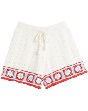 Chinti & Parker Gehäkelte Shorts - Weiß