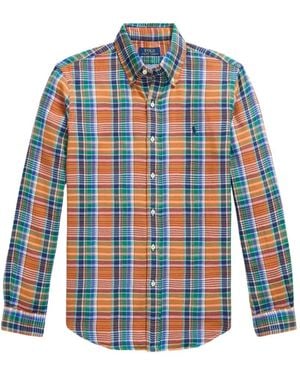 Polo Ralph Lauren Custom Fit Plaid Double-Faced Shirt - Blue
