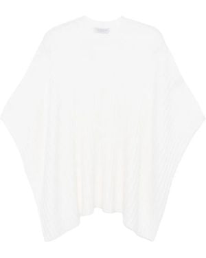 Gabriela Hearst Poncho Baron - Blanc