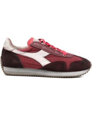 Diadora Baskets En Cuir Equipe À Bande Logo - Red