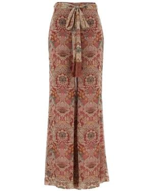 Zimmermann Viscose Trousers - Brown