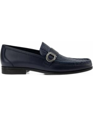 Ferragamo Loafer Mit Gancini-Verzierung - Blau