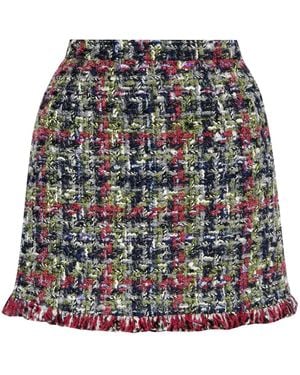 Etro Wool-Blend Tweed Miniskirt - Multicolor