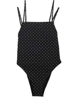 Tom Ford Polka-Dot Swimsuit - Black