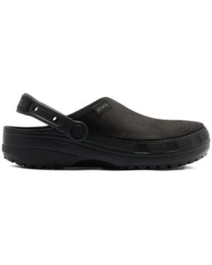 Crocs™ Logo Patch Slippers - Black
