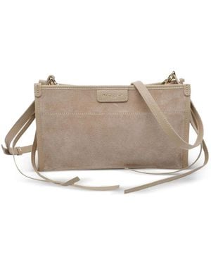 MY BEST BAG Bolso De Mano De Ante Y Piel - Gris