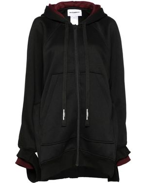 Melitta Baumeister Longline Zip-Up Hoodie - Black