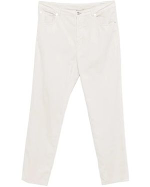 Brunello Cucinelli Corduroy Five-Pocket Trousers - White